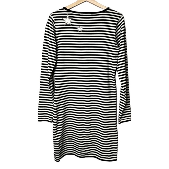 MAISON SCOTCH 100% Cotton Stretch Knit Long Sleeve T-Shirt Dress US Sz 2 - Picture 3 of 10